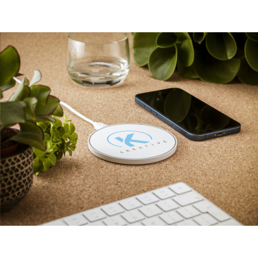 Logo trade corporate gift photo of: Coil RCS Recycled Wireless Charger